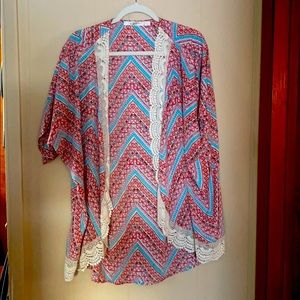 Colorful chevron cardigan